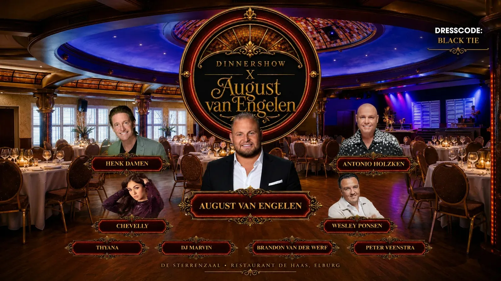 Dinnershow All-in met August van Engelen & Friends